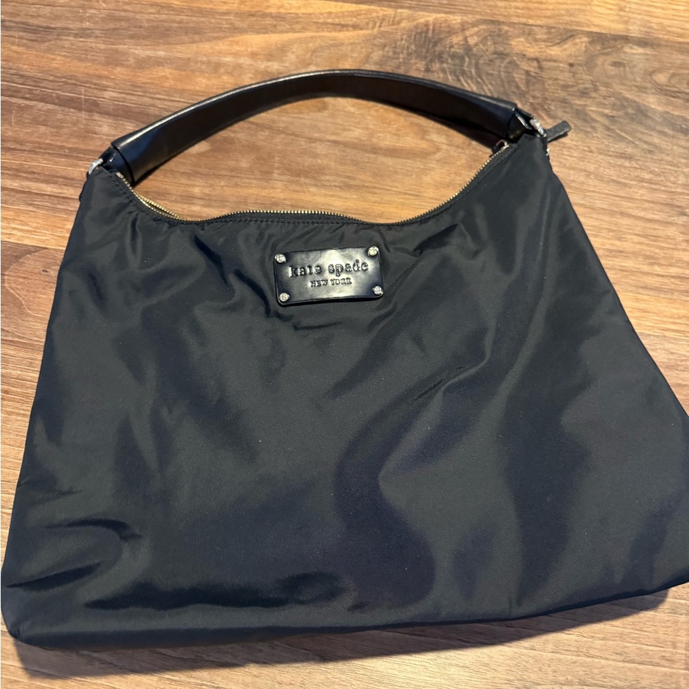 Kate Spade Black nylon shoulder bag!! ππππ - Picture 1 of 11
